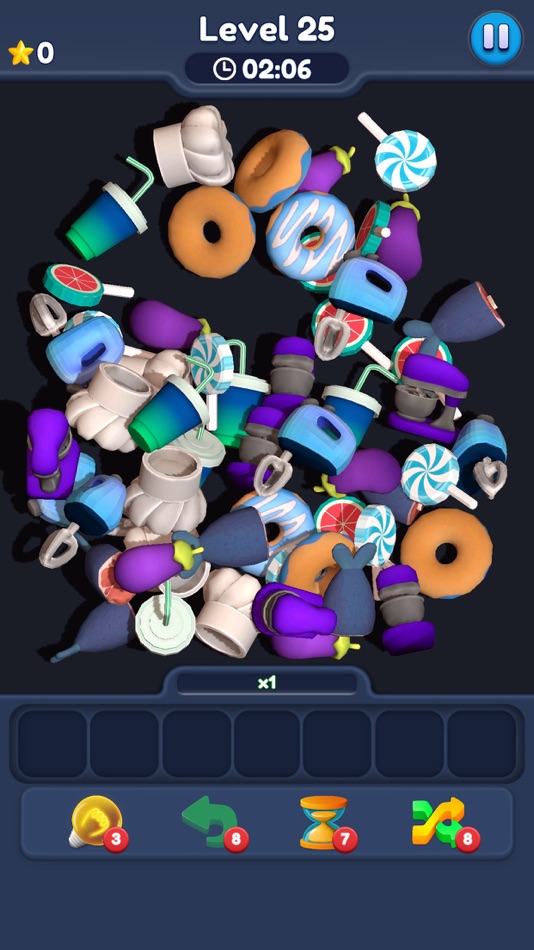 #8. Food Match 3D: Tile Puzzle (iOS) 由: Masal Games
