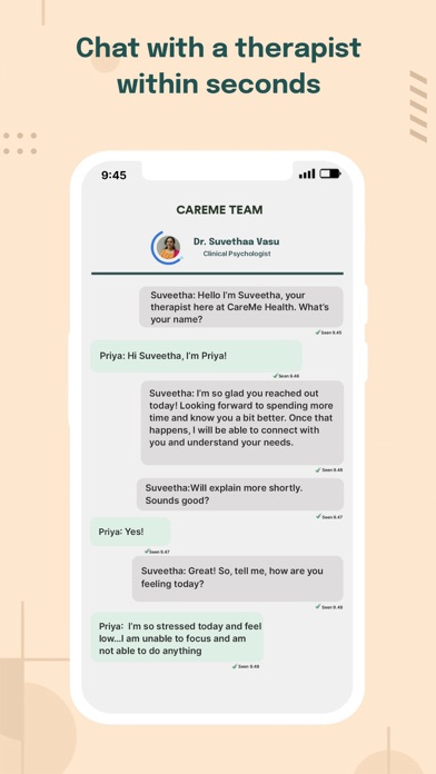 CareMe Health-Mental Health Screenshot