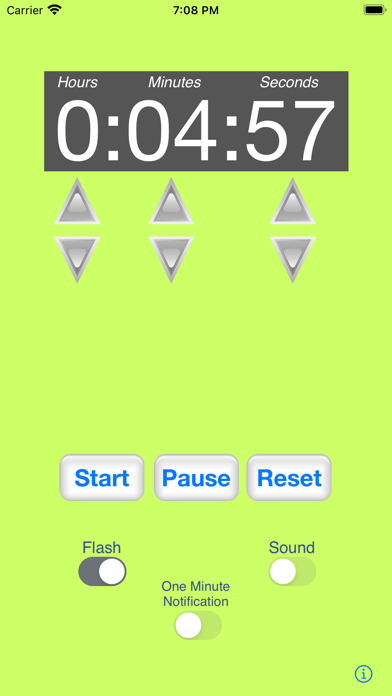 Flashing Timer Screenshot