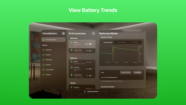 ‎HomeBatteries for HomeKit Screenshot