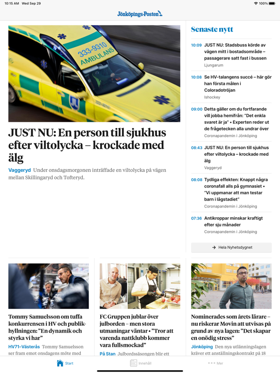 Screenshot #4 pour Jönköpings-Postens Nyhetsapp