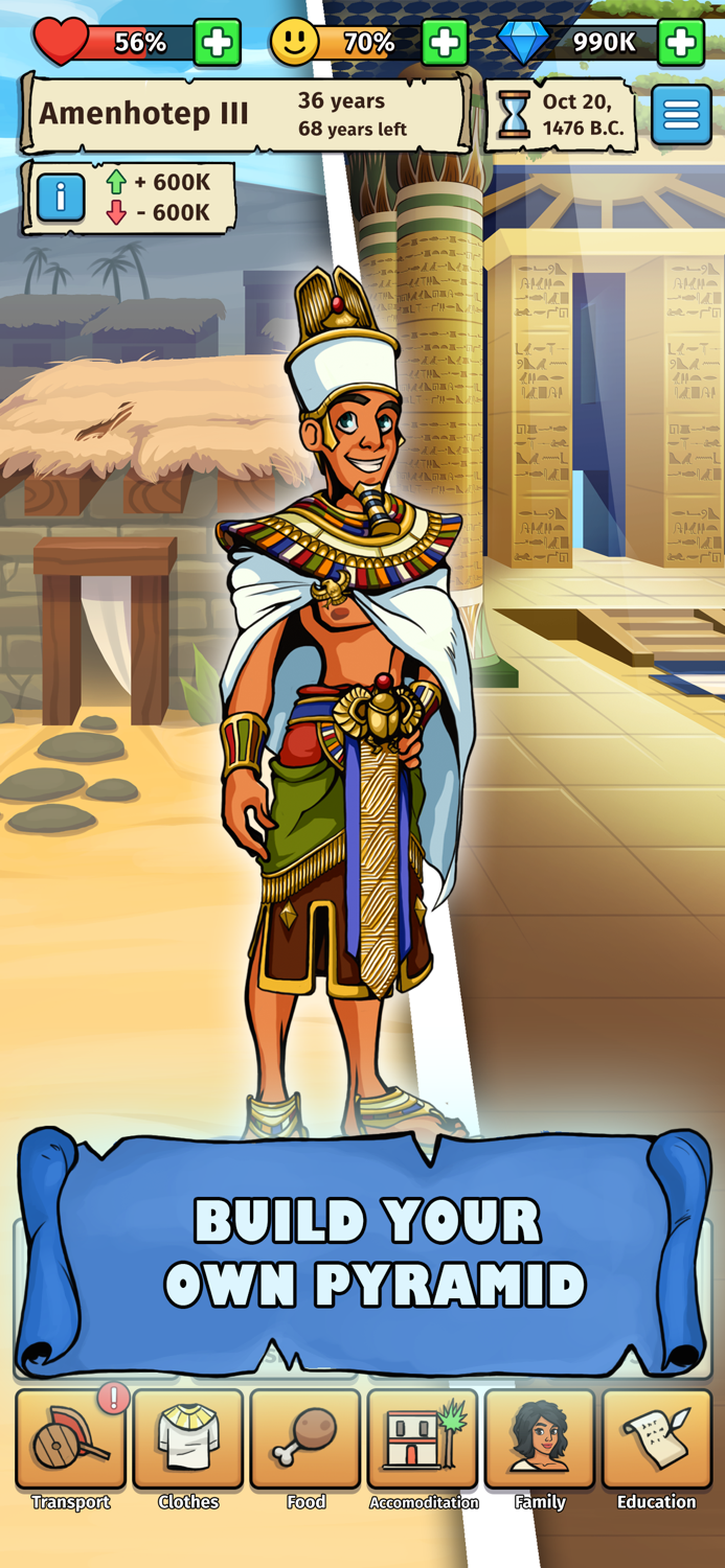Pharaohs Life Idle Simulator