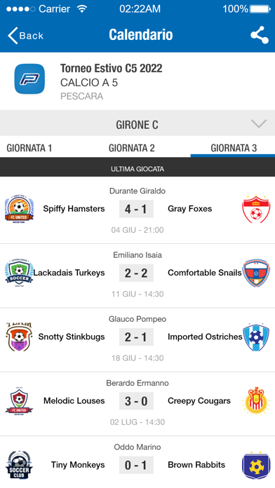 Forza Pescara League Screenshot