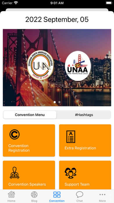 UNAA APP Screenshot