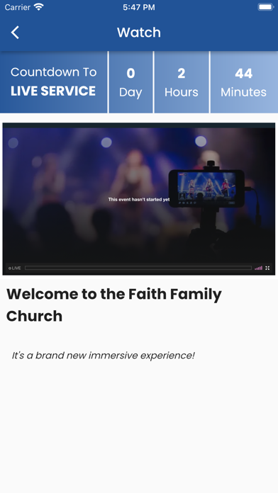 The Faith Family Church Screenshot