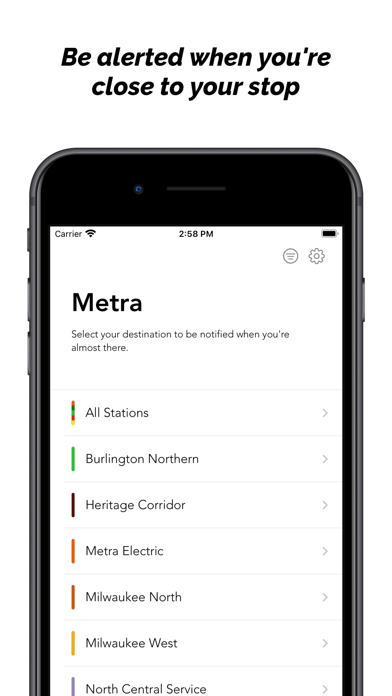 Metra Destinations - Arrive Screenshot