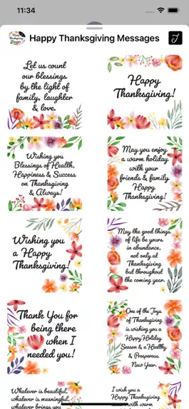 Game screenshot Happy Thanksgiving Messages apk