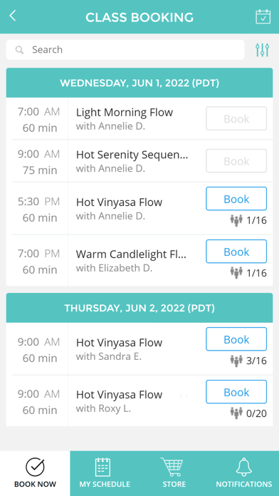 Serenity Hot Yoga Screenshot