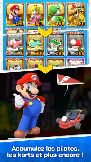 Capture d'écran de Mario Kart Tour sur iPhone 9