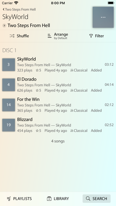 Mode Music Player Screenshot