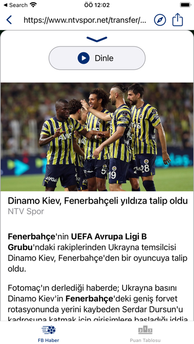 FB Haber - Oku ve Dinle Screenshot