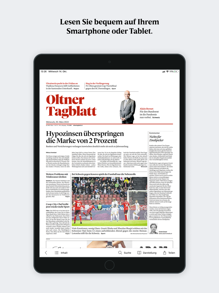 Oltner Tagblatt E-Paper