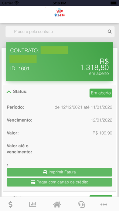 Central do Cliente Vip Online Screenshot