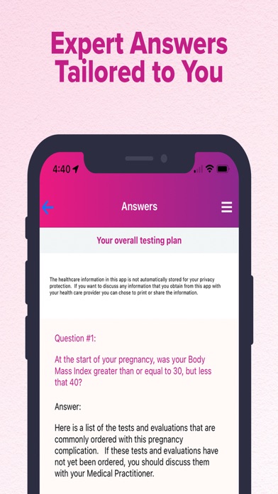 Is my pregnancy high risk? Screenshot