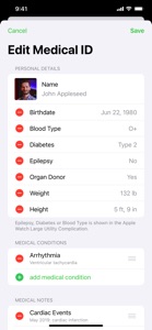 Medical ID Records screenshot #6 for iPhone