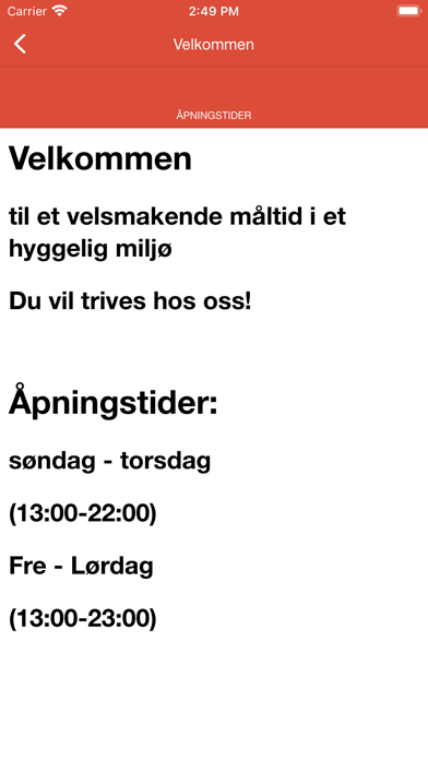 Lillehammer restaurant & bar Screenshot