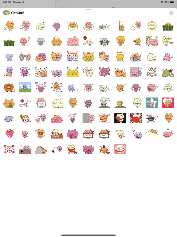 Screenshot #6 pour Cat Cat 5 Stickers Pack