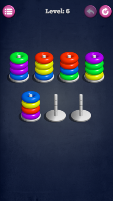 Color Hoop Stack : match ring Screenshot