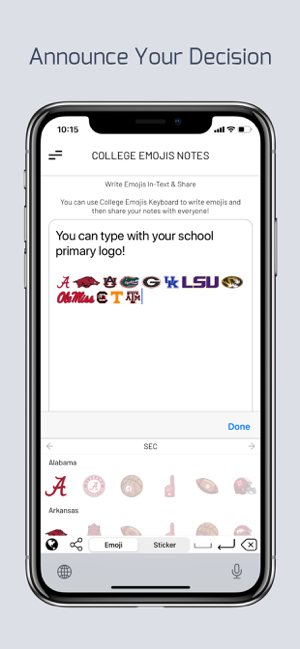 ‎College Emojis Screenshot