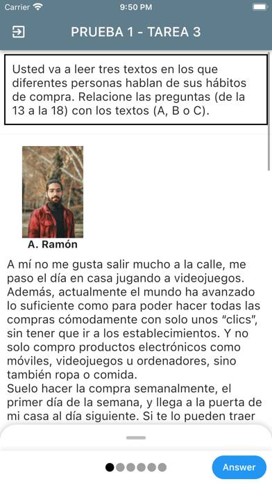 DELE B1 Spanish Examen1 Screenshot