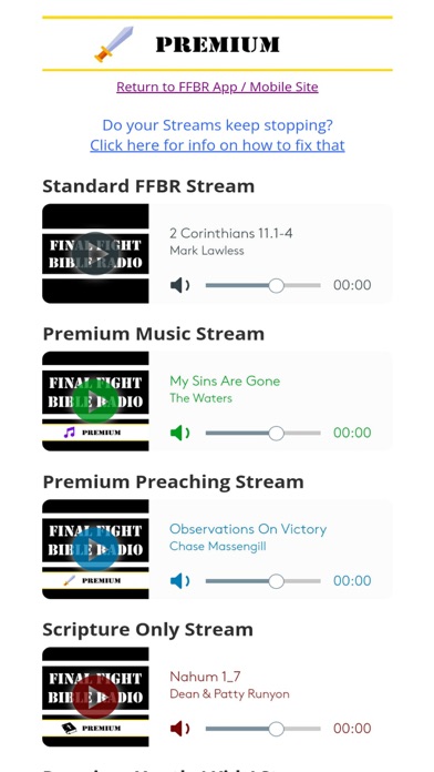 Final Fight Bible Radio Screenshot