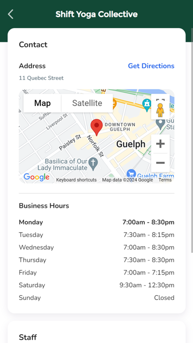 Screenshot 1 of Shift Yoga Collective App