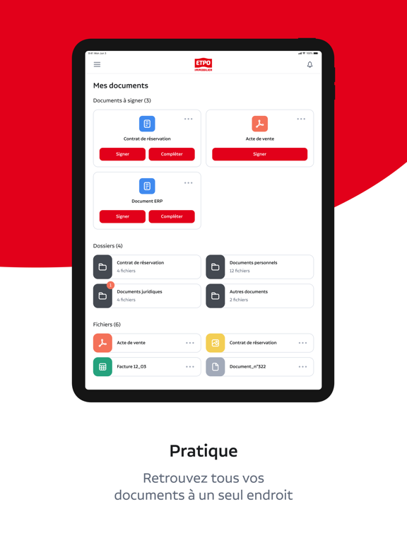 Screenshot #5 pour ETPO Immobilier Espace Client