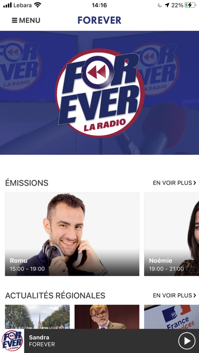 FOREVER La Radio Screenshot