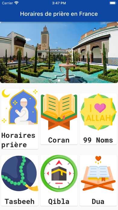 Adhan France Horaires prières Screenshot