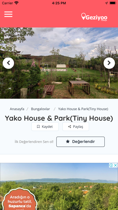 Geziyoo.co : Doğal Tatil Screenshot