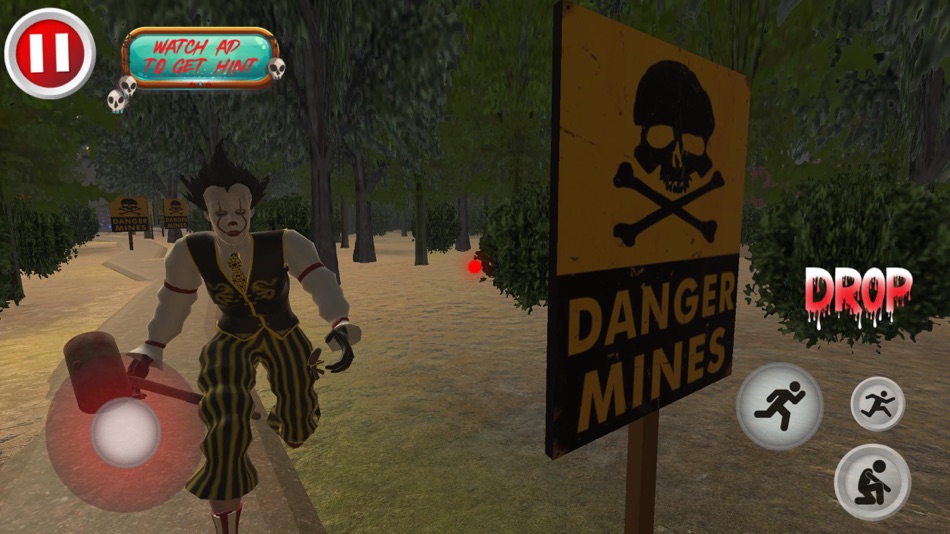 #6. Scary Horror Clown Evil Games (iOS) Podle: Abdullah Bin Tariq