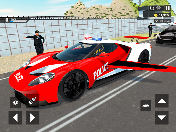 Flying Car Game Police Games
