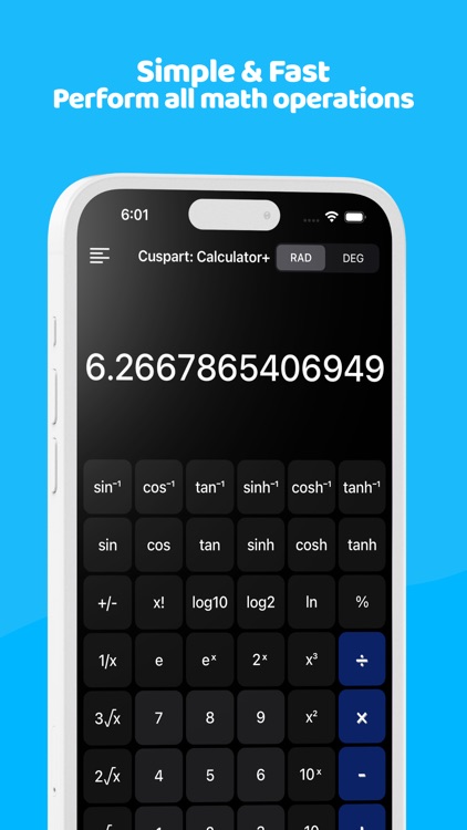 Cuspart: Calculator+