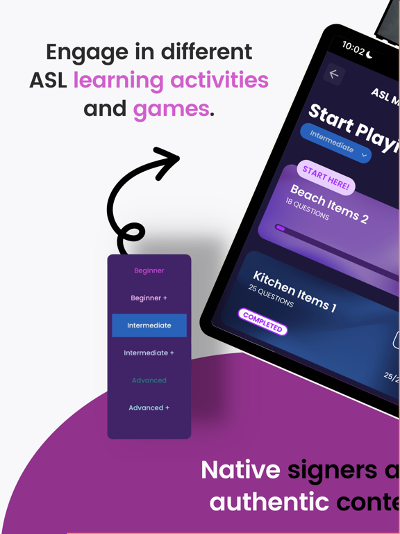 ASL Flurry iPad screenshot 3 - Education app