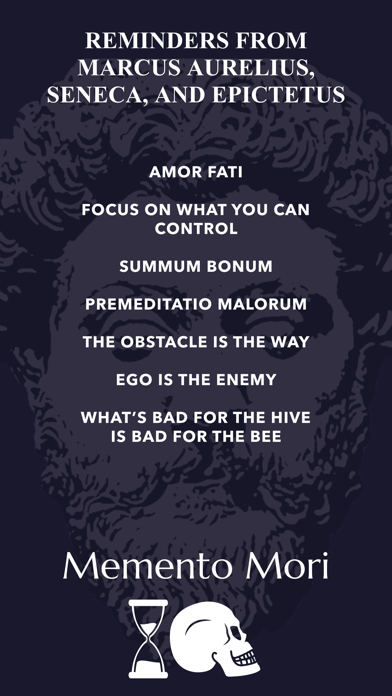 Memento Mori Stoic Reminder Screenshot