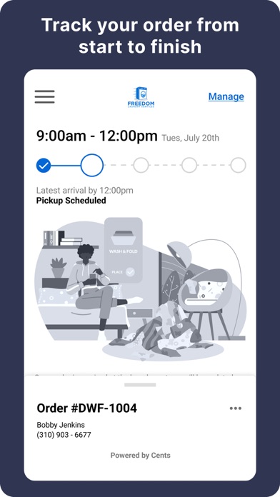 Freedom Laundry Services Screenshot