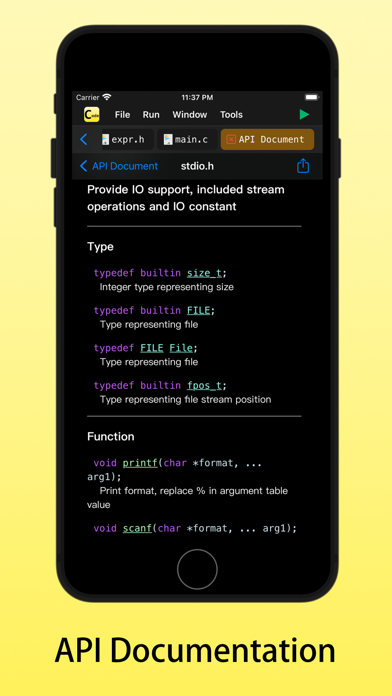 C Code Develop Screenshot