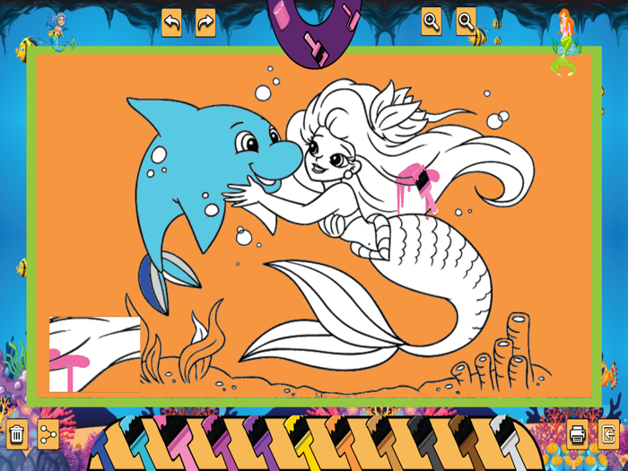 Mermaid Coloring Page