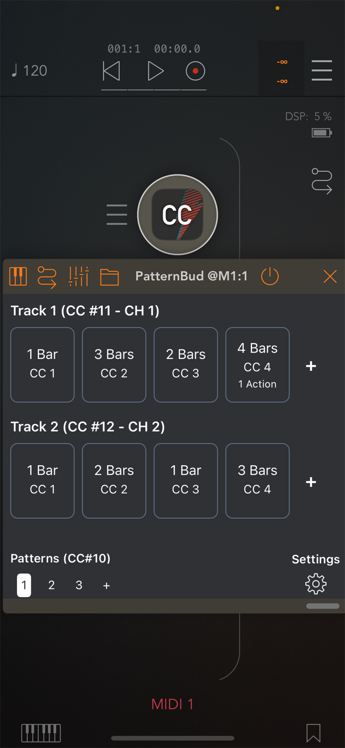 PatternBud - MIDI CC Sequencer