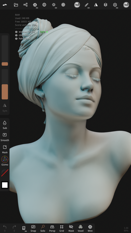 #3. Nomad Sculpt (iOS) 由: Hexanomad