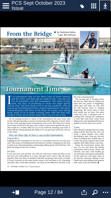 Pacific Coast Sportfishing Mag Screenshot