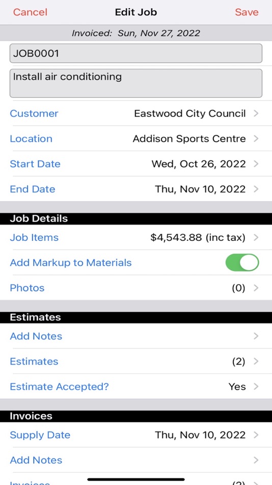 #2. Invoice & Estimate App (iOS) 由: SMC Analysts Ltd