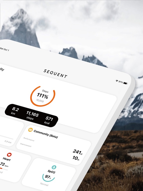 Sequent OXYGO iPad screenshot 2 - Health & Fitness app