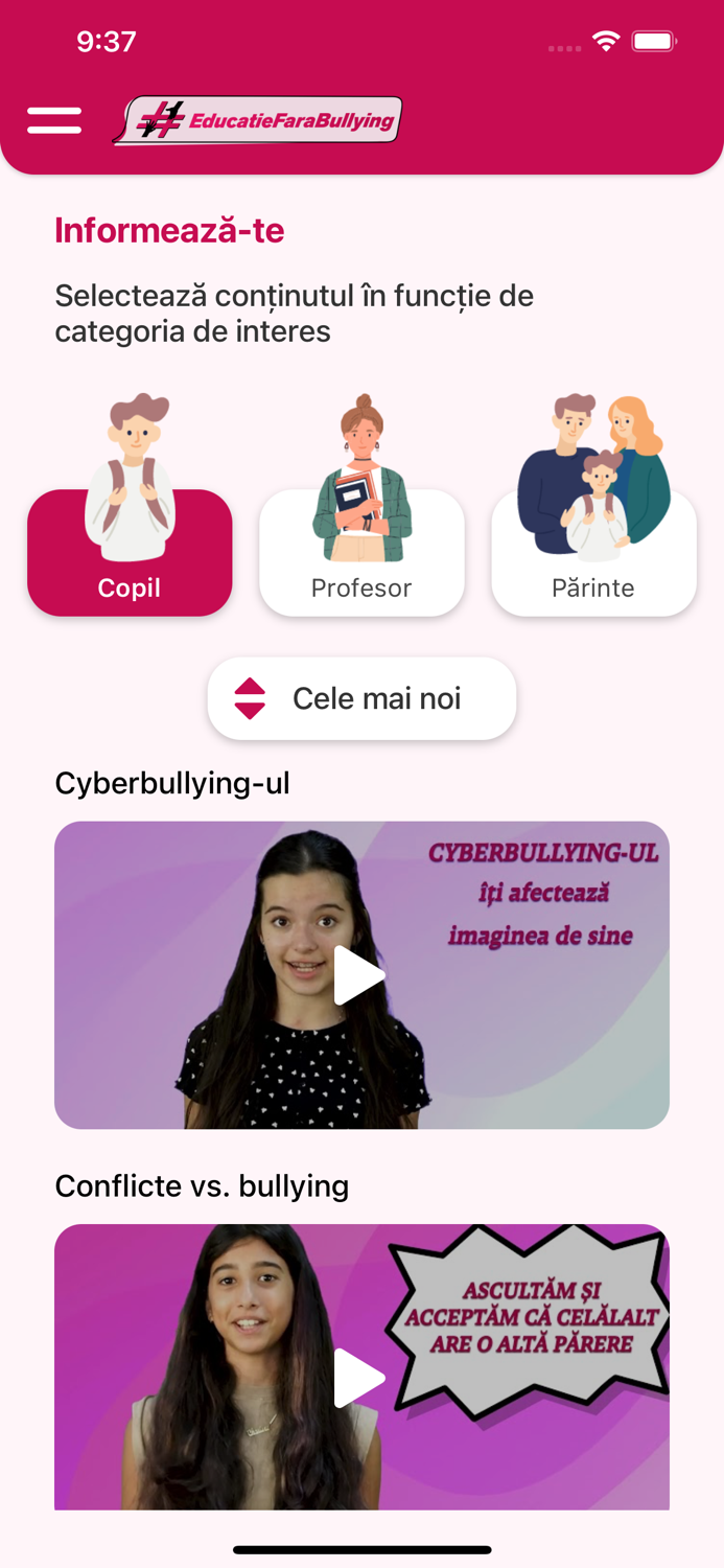 Educație fără bullying