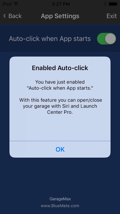 GarageMax, Garage Door Remote Screenshot