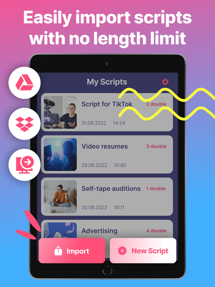 TelePrompter Scripts for Video