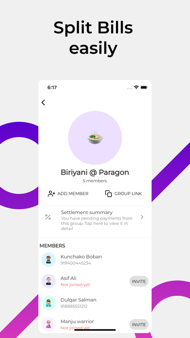 Divid app - Split your bills Screenshot