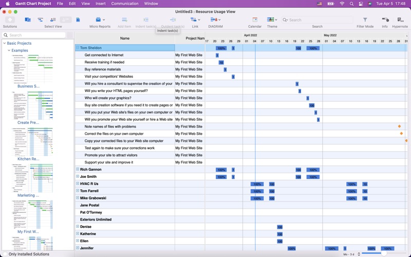 How to cancel & delete gantt chart project 2