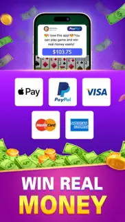 solitaire win cash: real money iphone screenshot 1