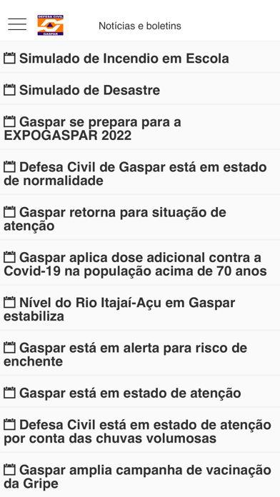 Alerta Gaspar Screenshot